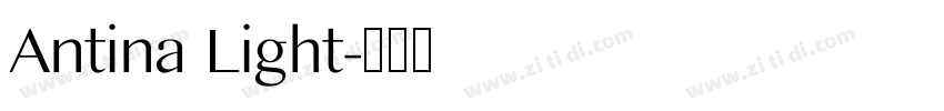 Antina Light字体转换